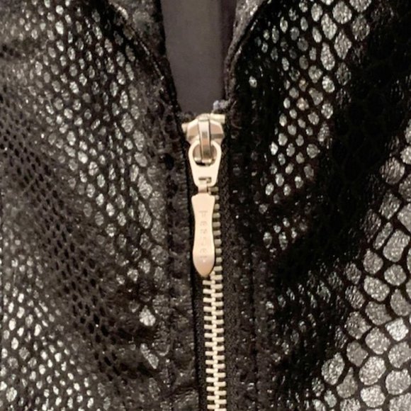 TanJay Black Faux Reptile Jacket - Size 8 - Picture 7 of 9